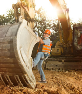 Contractor feels confident having insurance for construction equipment.